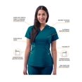 thumbnail image 3 of Adar Pro Scrubs For Women - Tailored Peplum Scrub Top, 3 of 7