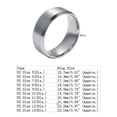 thumbnail image 5 of Punk Ring Cool Comfortable to Wear Simple Creative Titanium Steel Wide Band Ring for Cocktail Bar Club, 5 of 8