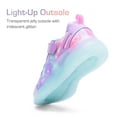 thumbnail image 6 of Dream Pairs Girls' Light-Up Sneakers with Velcro Strap, Colorful Rainbow Design, Comfortable Athletic Shoes for Kids, 6 of 6