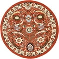 thumbnail image 4 of Unique Loom Espahan Collection Area Rug - Cape Cod (7' 10" Round Terracotta/Black), 4 of 8
