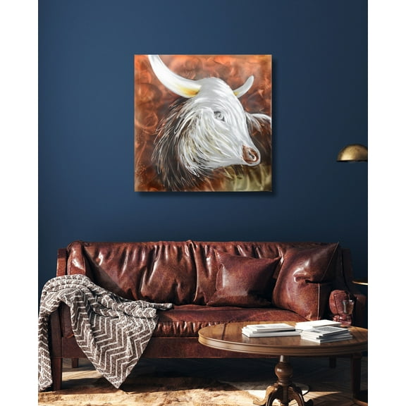 The Roaming Bison Metal Wall Art