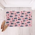 thumbnail image 1 of Opossum Fleece Bath Mat Non Slip,Cartoon Possum Animal Bathroom Rug Carpets Polyester,Red Strawberry Pink Entryway Door Mat for Bathroom Floor Indoor,16Wx24L Inches, 1 of 6