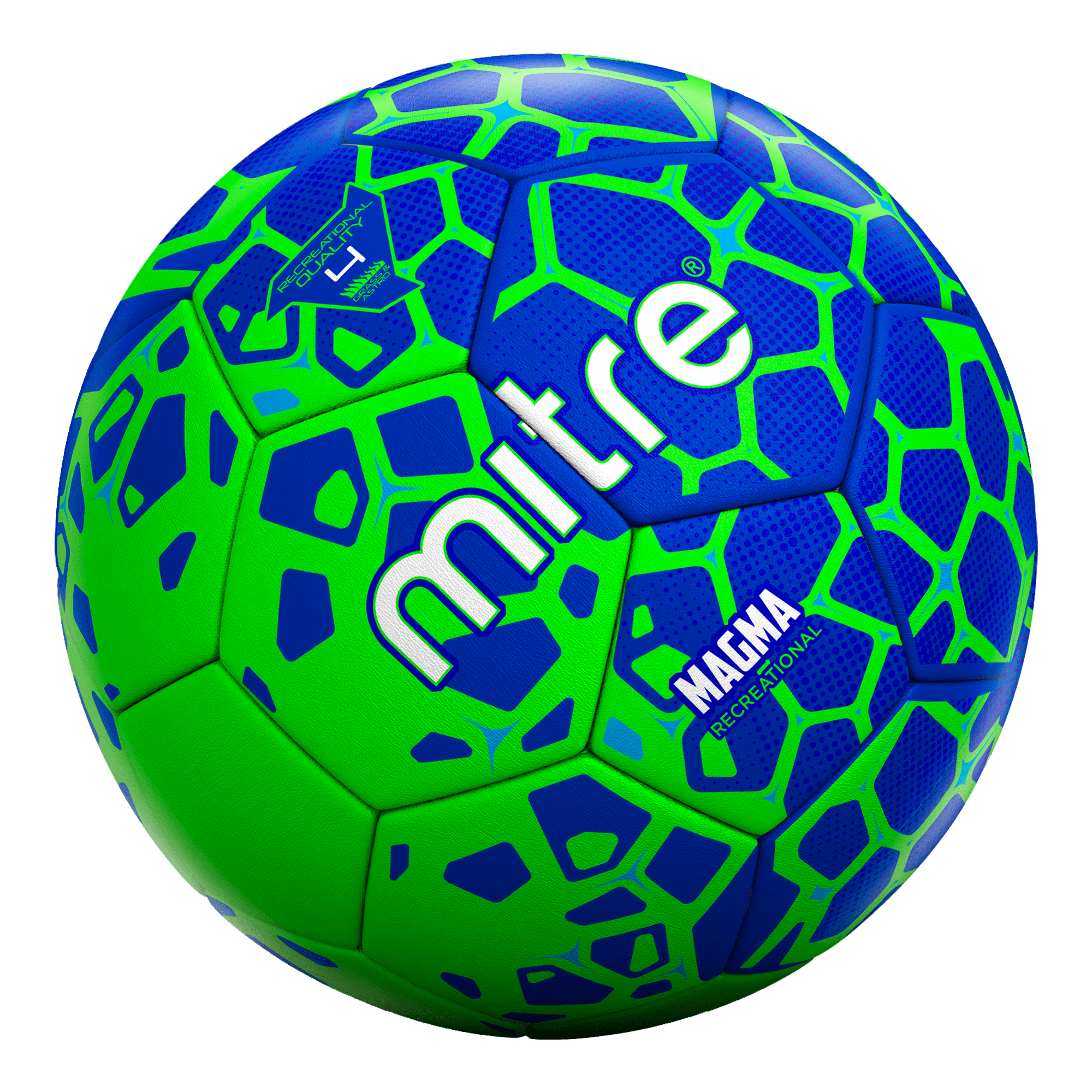 Mitre Magma Soccer Ball, Blue and Green, Size 4 - Walmart.com