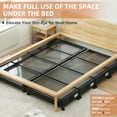 thumbnail image 2 of Eunos Under Bed Storage with Wheels, 2 Pack Under Bed Storage Containers with Clear Lid and Handles, Storage Organizer Bins, 2 of 8