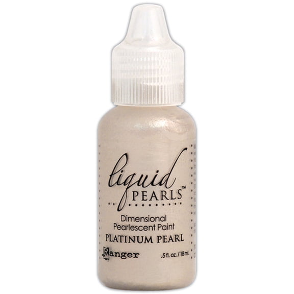 Liquid Pearls Dimensional Pearlescent Paint .5oz-Platinum