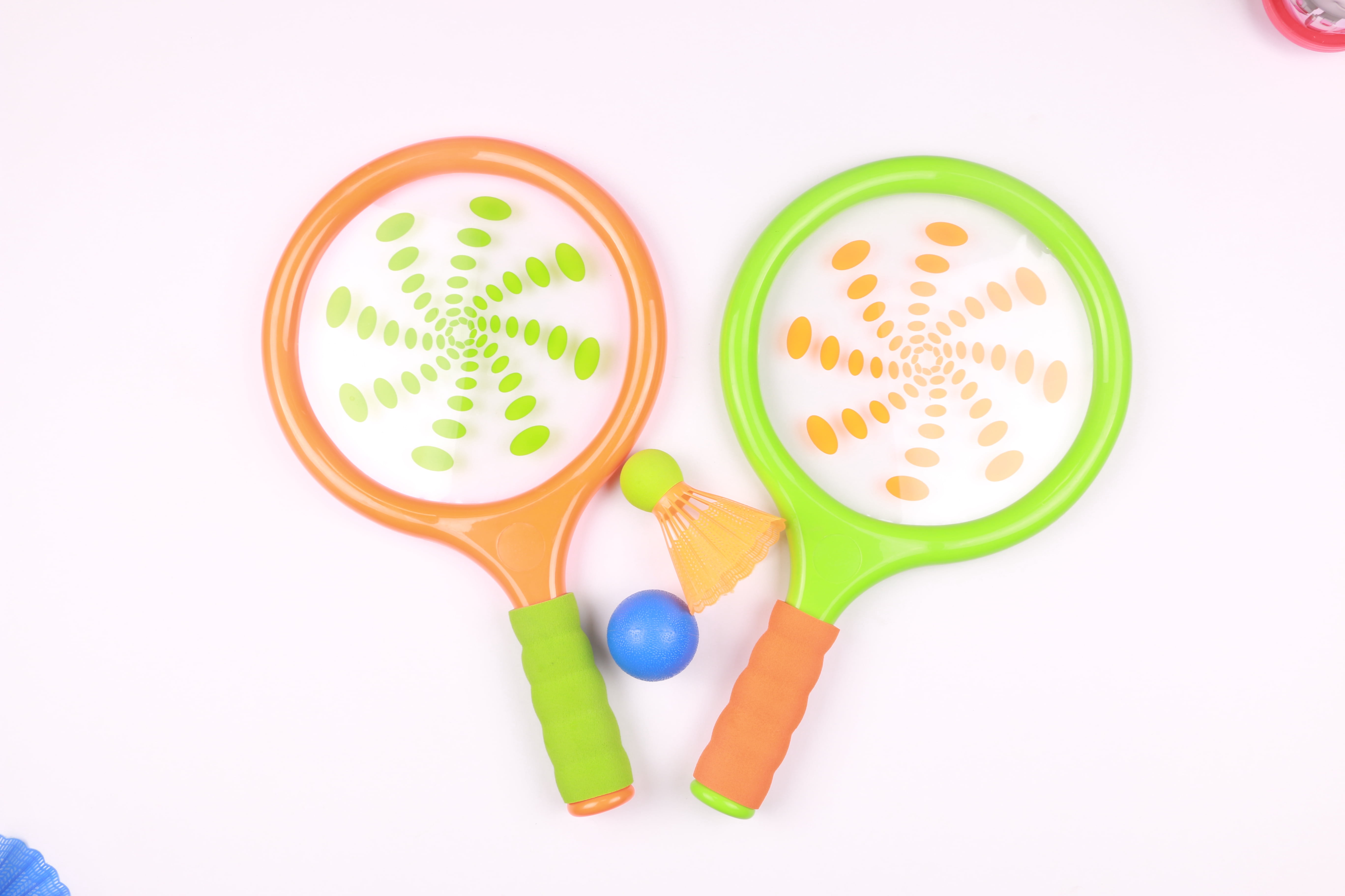 Play Day Boom Racket Game Orange, Green, Red, Blue 4 Piece Outdoor Sports Toy | Children Ages 3+