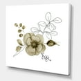 thumbnail image 3 of Designart ' Eucalyptus Branches With Anemone Bouquet Flower II ' Traditional Canvas Wall Art Print, 3 of 4