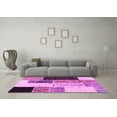 thumbnail image 3 of Ahgly Company Indoor Rectangle Patchwork Pink Transitional Area Rugs, 6' x 9', 3 of 4