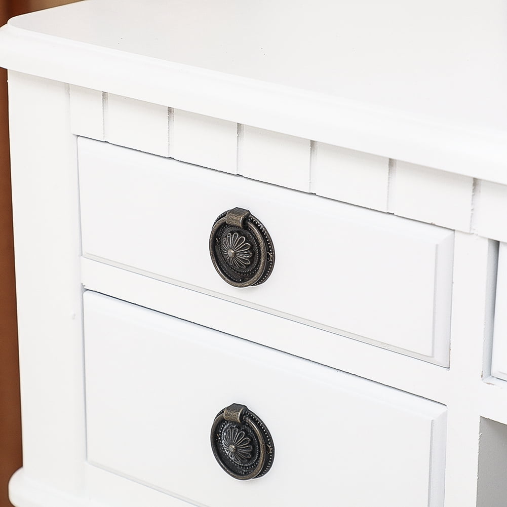 Kepooman Dresser Vanity Table Set, 3-Fold Mirror Drawers Roman Column for Home BedRoom Kepooman Dresser Vanity Table Set, 3-Fold Mirror Drawers Roman Column for Home BedRoom