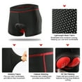 thumbnail image 5 of Men Cycling Underwear Shorts Breathable Gel Padded MTB Biking Riding Shorts, 5 of 7