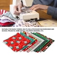 thumbnail image 4 of 10PCS Christmas Fabric Quilting, Christmas Cotton Fabric Christmas Fat Quarter Pure Cotton Fabric Bundle Christmas Theme Fabric For Patchwork Sewing Quilting Crafting, 4 of 8