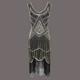 thumbnail image 2 of DEELLEEO Plus Size Vintage 1920S Flapper Tassel Great Evening Party Cocktail Dress, 2 of 6