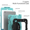 thumbnail image 6 of For iPad Mini 5th/4th Generation Case 7.9 inch 2019/2015, 360 Rotating Shockproof Cover with Stand, Screen Protector, Shoulder Strap, Sky Blue PC, 6 of 7