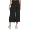 thumbnail image 2 of Calvin Klein Womens High Rise Cropped Wide Leg Pants, 2 of 2