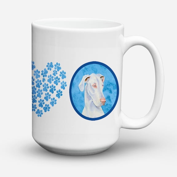Carolines Treasures LH9356BU-CM15 Blue Great Dane Coffee Mug 15 oz 15 ounce multicolor