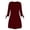 Wine, variant on Idoravan Women's Dress Clearance Summer Women Fashion Solid Bow Elegant Straigth Dress Spring Loose Mini Dresses