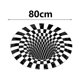 thumbnail image 5 of Yuarrent Optical Illusion Rug 3D Optical Area Rug Bedside Illusions Rug Kits de decoración para fiestas Blanco negro 80cm, 5 of 6