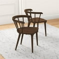 thumbnail image 4 of Pemberly Row 27"H Mid-Century Solid Wood Dining Chair in Mahogany (Set of 2), 4 of 6