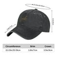 thumbnail image 4 of ZICANCN Casquette de Baseball Réglable Femmes, Golden Star Pattern Chapeaux pour Hommes Adulte Lavé Coton Denim Baseball Caps Mode, Noir, 4 of 6