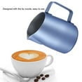 thumbnail image 2 of Dekaim Tasse de mousseur de Lait, café Durable de Tasse de mousseur de Lait en Acier Inoxydable pour la Partie d'hôtel de Cuisine (Bleu), 2 of 8