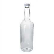 Dozen Long Neck Quart Plastic Bottles with Screw on Lids
