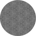 thumbnail image 1 of Ahgly Company Tapis d'Intérieur Rond Lavable en Machine Gris Transitionnel, 4 Pieds Rond, 1 of 7