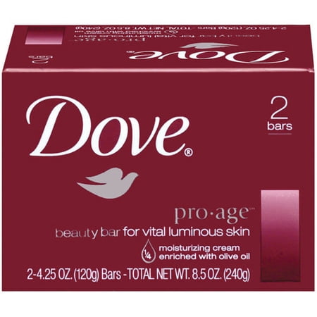 Dove Pro-Age Beauty Bar, 2 Pack