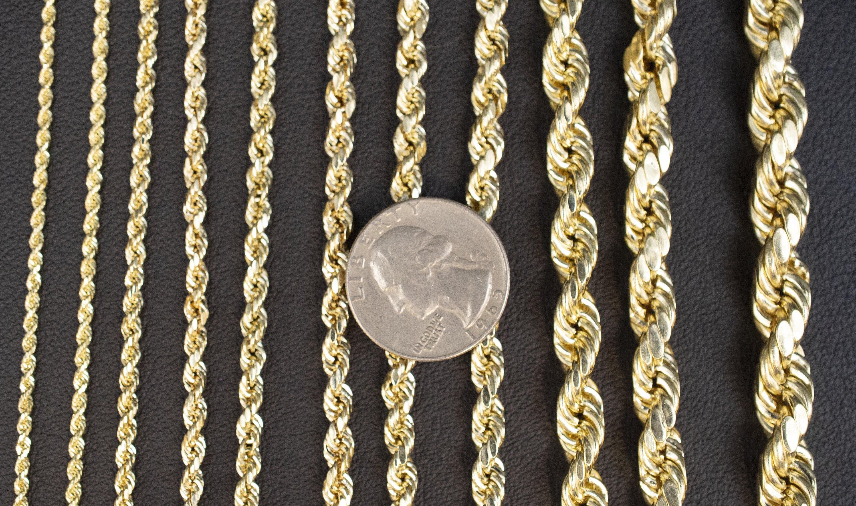 10K Gold Rope Chain Gold Rope Chain  Bracelet 3mm, 3.6mm, 4mm, 4.5mm, 5mm, 6mm 10K Gold Rope Bracelet, 10K Gold Chain,  Men, Women (Bracelet width:5; Bracelet length:8.5;)