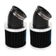 thumbnail image 2 of filtros de aire para motocicleta de 22 a 48 mm, 50 cc, 70 cc, 90 cc, 125 cc, color negro plateado, 2 of 5
