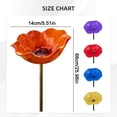 thumbnail image 3 of Bird Feeders For Outdoors Dia Bowl Small Metal Bird Bath for Outside Heavy Duty, Height Bird Feeder Birdbaths for Outdoors, Garden Bird Bath Bowl G_Purple, 3 of 5