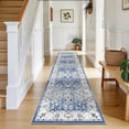 thumbnail image 4 of MJIAexp 2'x8' Boho Kitchen Runner Rug Indoor Machine Washable Hallway Runner Rug Non-Slip Entryway Runner Laundry Rug Throw Carpet for Living Room Bedroom Dining Room Hallway Kitchen Vintage Sky Blue, 4 of 9