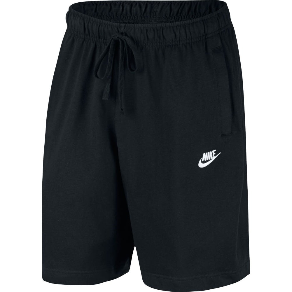 Nike Mens Shorts Sportswear Club Sports Pants 100% Cotton Casual Pants  Short, Black, L