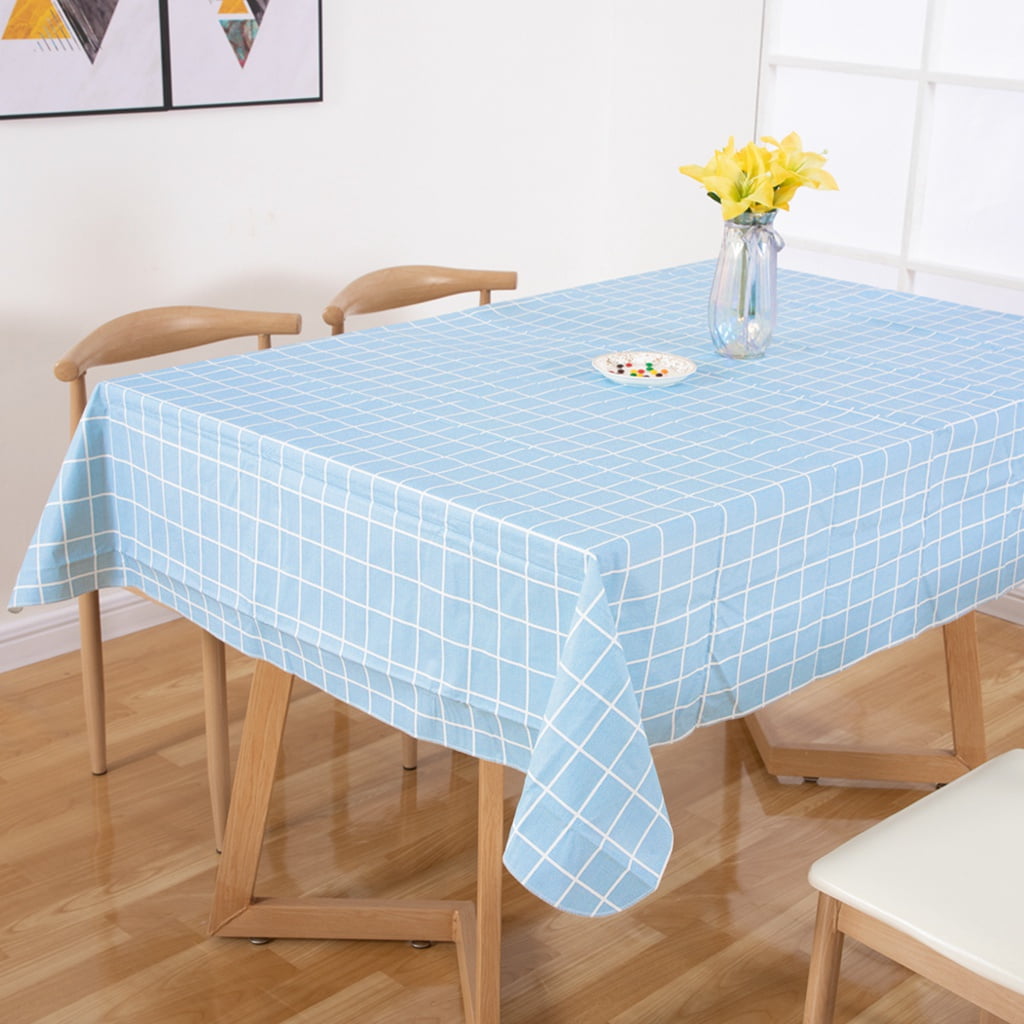 Ray Star Vinyl Tablecloths 52x70 Spring Tablecloth Plastic Picnic Outdoor and Camping Waterproof Oilcloth Table Cover for Rectangle Tables