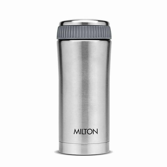 Milton Optima 350 Thermosteel Hot and Cold Flask, 340 ml, Silver