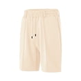 thumbnail image 4 of Bermuda Shorts for Men Summer Casual Elastic Waist Straight Leg Lightweight Beach Shorts with Pockets, 4 of 5