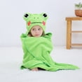 thumbnail image 2 of 47 x 27 inch Fits 0-10Y Baby Kids Cartoon Hooded Baby Towel - Soft Bath Towel with Animals Ears - Ultra Absorbent, Baby Bath Shower Gifts for Boy and Girl Beach, 2 of 7
