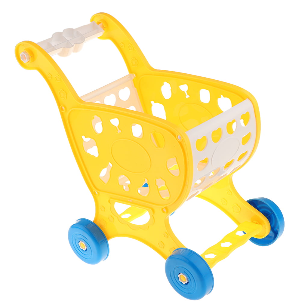Yellow S Simulation Basket Shopping Hand Basket Kids Pretend Play Toys 