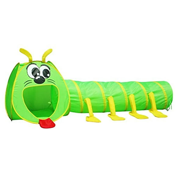 Poco Divo Unisex Big Mouth Caterpillar Tunnel Play Tents, Green