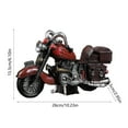 thumbnail image 3 of mfyjkho Figura de motocicleta vintage, adorno de metal para sala de estar, dormitorio o escritorio, 26 x 16 x 7,5 cm, 1 pieza, 3 of 8