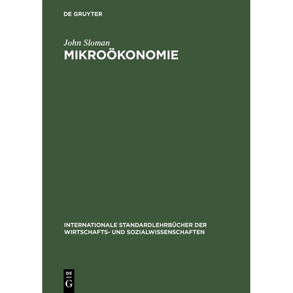Internationale Standardlehrbücher Der Wi Mikroökonomie: Einführung, (Hardcover)