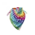 thumbnail image 2 of Unisex Bandana, Rainbow Rainbow Tie Dye Effect, Multicolor, 3 Pack, by Ambesonne, 2 of 3