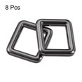 thumbnail image 3 of Unique Bargains 19x15mm Rectangle Buckles Zinc Alloy Black 8Pack, 3 of 5