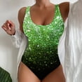thumbnail image 2 of Traje de Baño de Verano Impreso de Moda de la Playa de las Mujeres, Bikini de Nylon con Sujetadores Acolchados para la Piscina, el Mar Y la Ropa de Vacaciones, 2 of 3