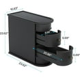 thumbnail image 6 of Finmind End Table,2-Drawer Narrow Solid Side Table Slim Chair Side Table, 6 of 8
