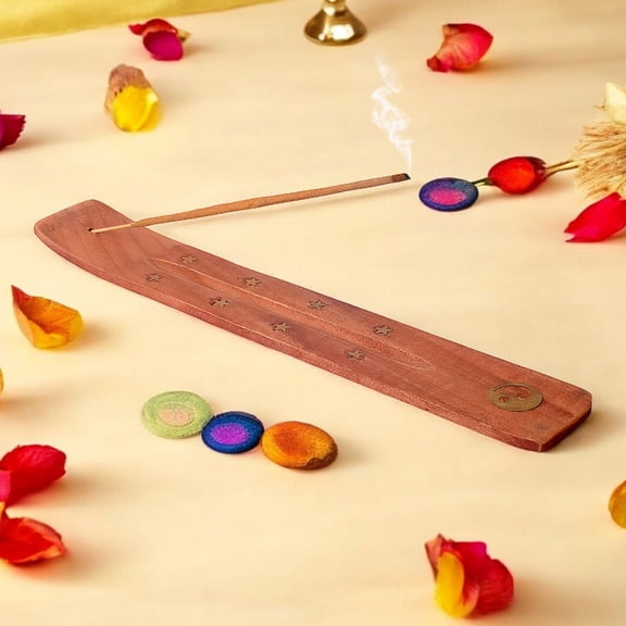 Satvik Incense Holder Plate for Meditation, Incense Holder Plate for Pooja, Aromatherapy & Sacred Home Décor Ash Catcher