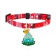 thumbnail image 1 of Collar ajustable para perros y gatos con colgante para mascotas decoración navideña (árbol de Navidad S) JShteea Libre de BPA, 1 of 8