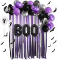 thumbnail image 5 of BOOHalloween Horrortheme Balloon Set Sceneskull Batspiderweb Balloonparty Decoration, 5 of 5