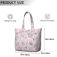 thumbnail image 5 of Flower Women's Large Weekend Travel Bag Moving Canvas Handbag Thick Double Layer Beach Weekend Travel Unisex Hospital Maternity Delivery with Toiletry Waterproof, 5 of 5