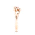 thumbnail image 3 of Rosec Jewels IGI Certified Lab Grown Pink Diamond Heart Ring (1 Ct, VS1 Quality) - Pink White Diamond Ring - Gift for Special Occasions, 18K Rose Gold, US 8.50, 3 of 8