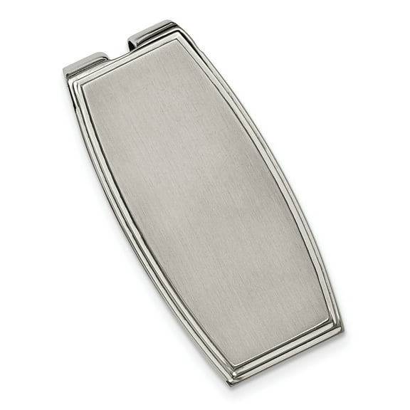 Stainless Steel Brushed and Polished Money Clip